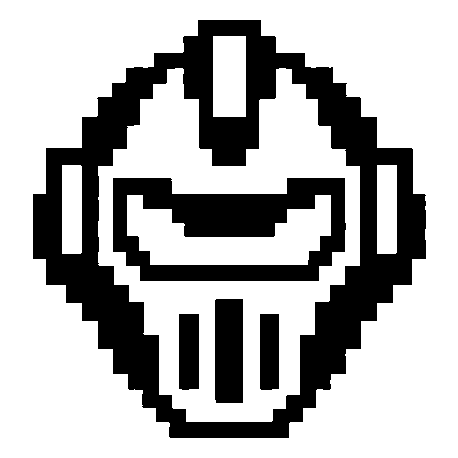 Pixel Robot Face Logo