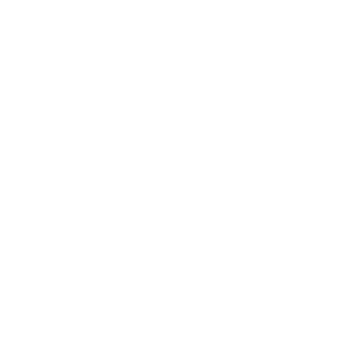 Robot Hand-Drawn Logo #ffffff