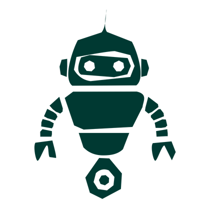 Robot Hand-Drawn Logo #003932