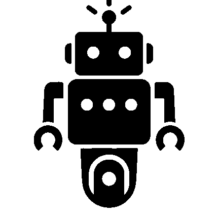 Pictogram Robot Character Logo