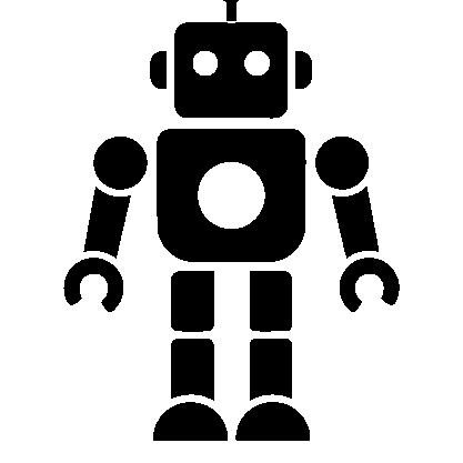 Robot Character Pictogram Logo
