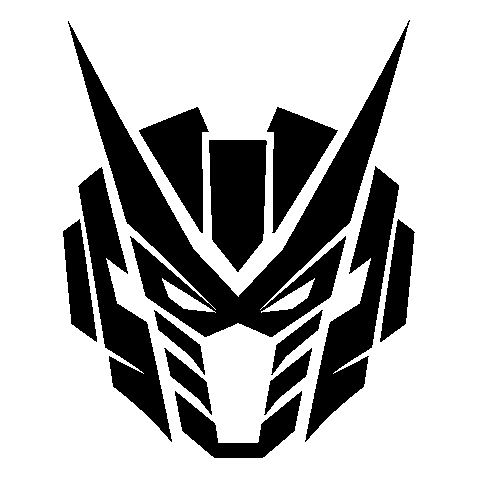 Robot Warrior Helmet Logo