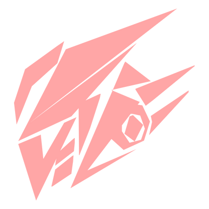 Geometric Robot Head Logo #ffa6a6