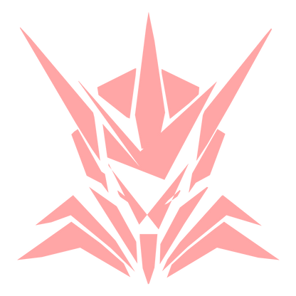 Mech Robot Face Logo #ffa6a6