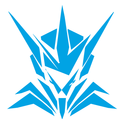 Mech Robot Face Logo #00a3e4