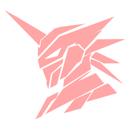 Mech Robot Head Logo #ffa6a6
