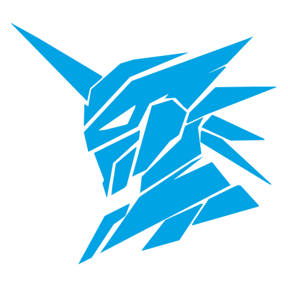 Mech Robot Head Logo #00a3e4