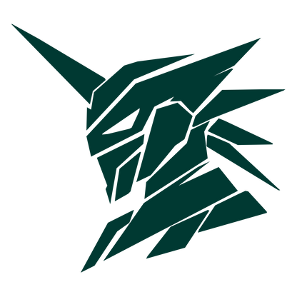 Mech Robot Head Logo #003932
