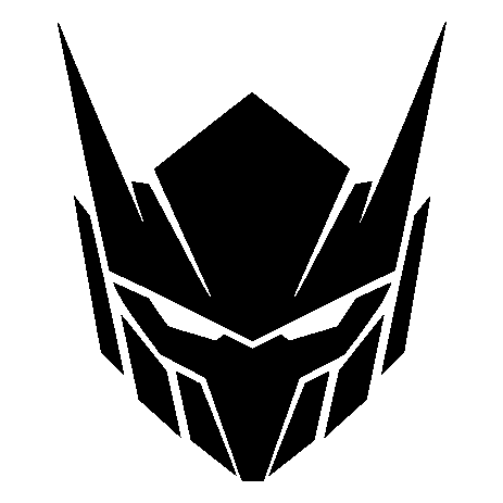 Robot Mech Helmet Logo