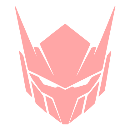 Robot Mech Helmet Logo #ffa6a6