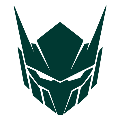 Robot Mech Helmet Logo #003932