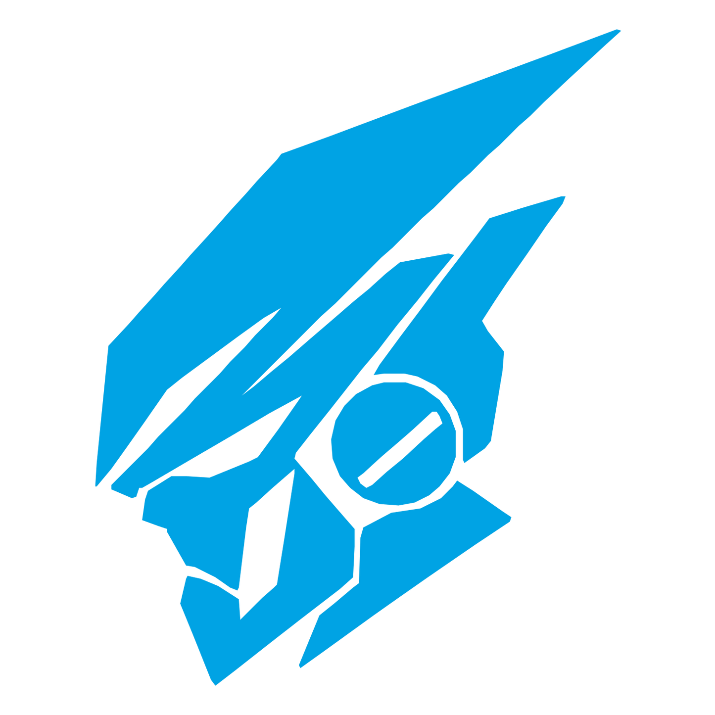 Industrial Robot Head Logo #00a3e4