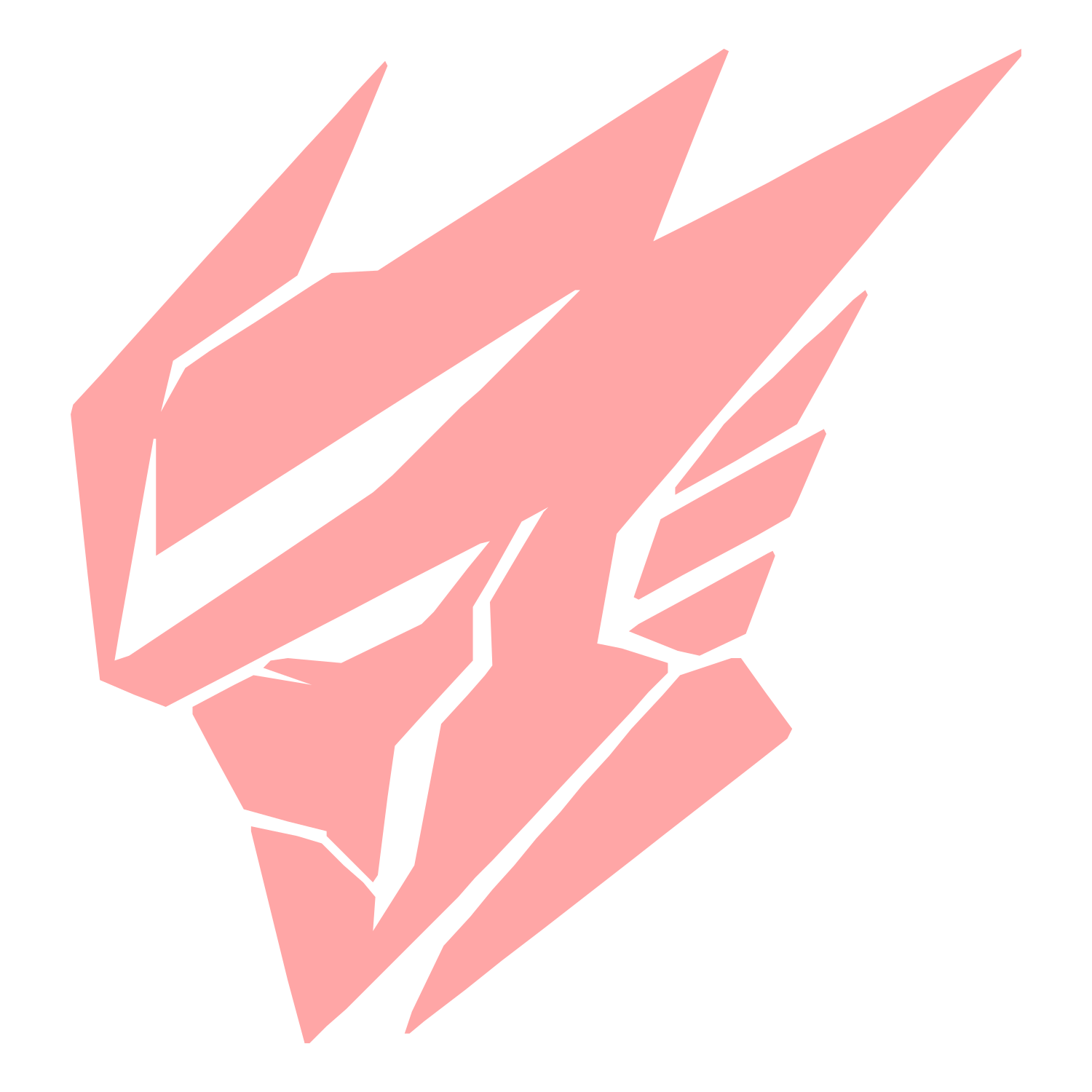 Geometric Robot Head Logo #ffa6a6