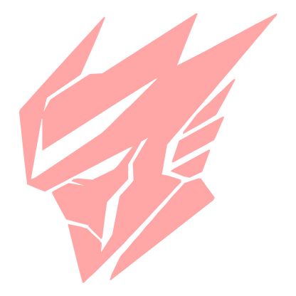 Geometric Robot Head Logo #ffa6a6