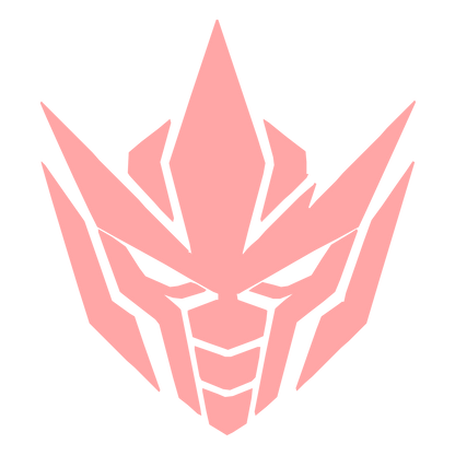 Robot Face Mech Logo #ffa6a6