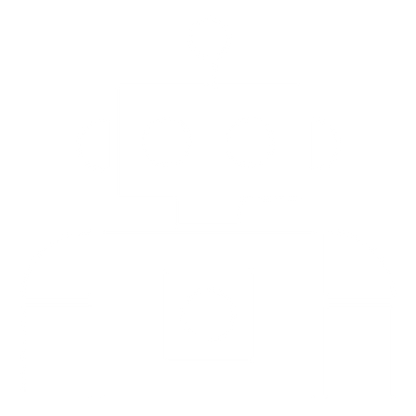 Bauhaus Robot Logo #ffffff
