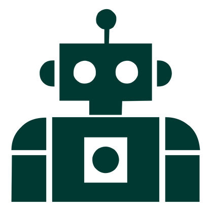 Bauhaus Robot Logo #003932