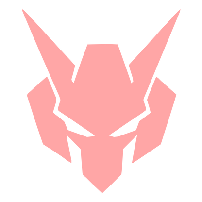Mech Robot Helmet Logo #ffa6a6