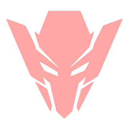 Robot Mask Warrior Logo #ffa6a6
