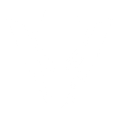 Robot Mask Warrior Logo #ffffff