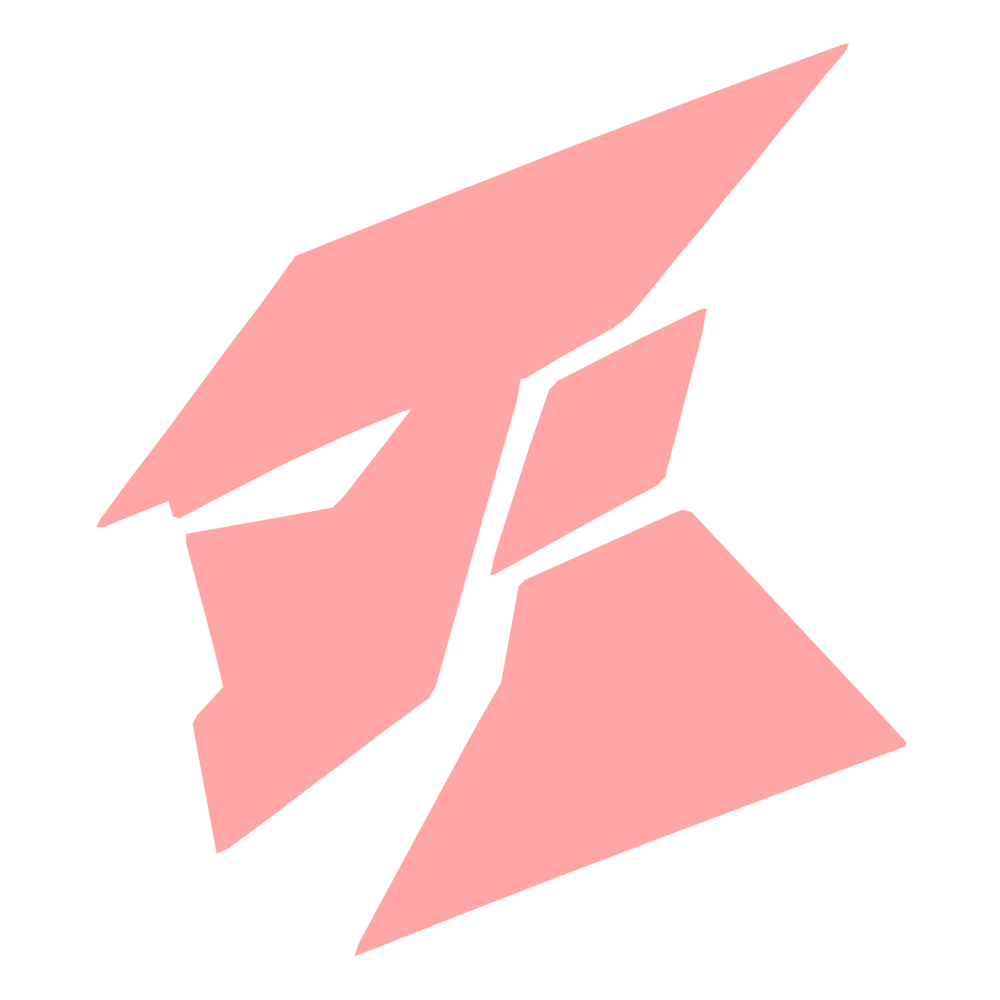 Geometric Robot Head Logo #ffa6a6