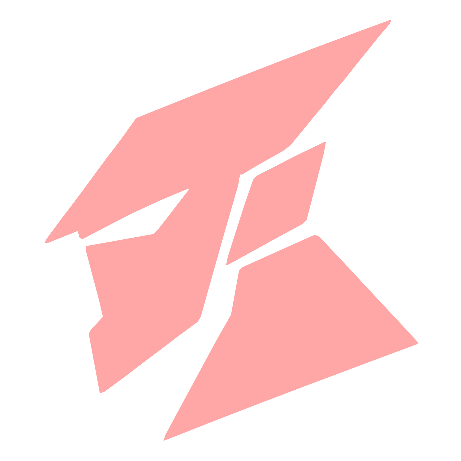 Geometric Robot Head Logo #ffa6a6
