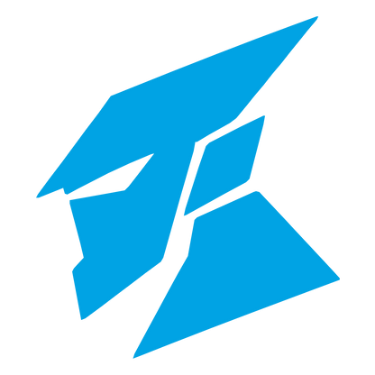 Geometric Robot Head Logo #00a3e4