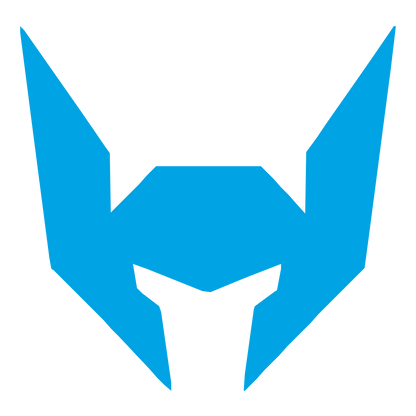 Robot Mask Helmet Logo #00a3e4