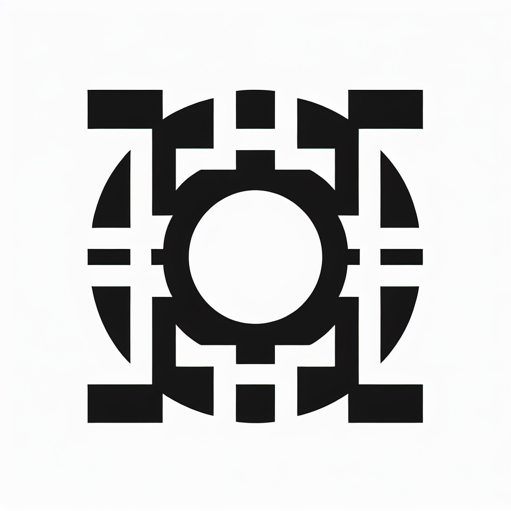 Geometric Circle Camera Logo