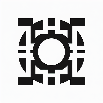 Geometric Circle Camera Logo