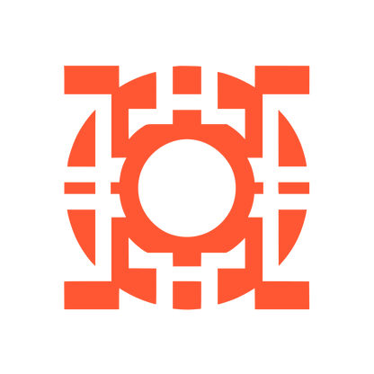 Geometric Circle Camera Logo #FF5733