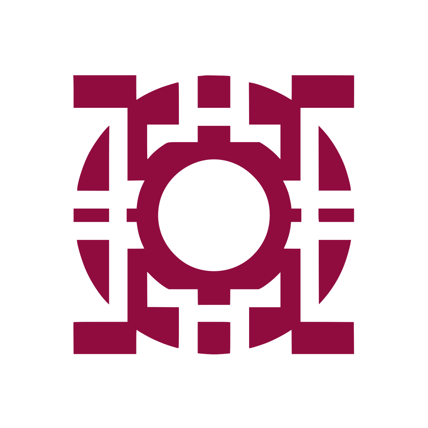Geometric Circle Camera Logo #900C3F