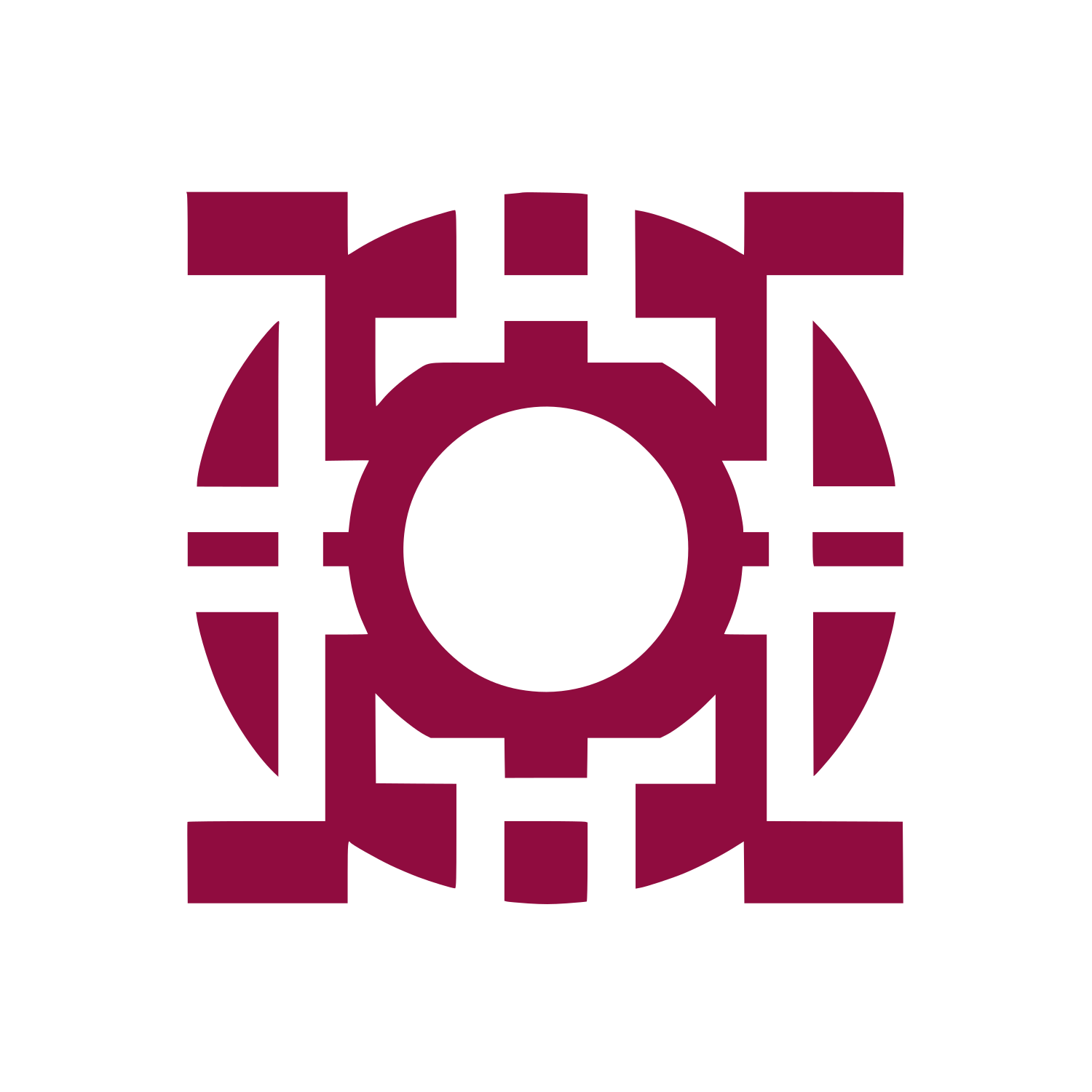 Geometric Circle Camera Logo #900C3F