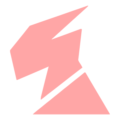 Geometric Robot Head Logo #ffa6a6