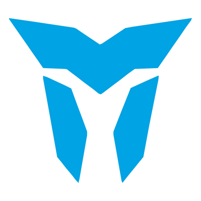 Robot Mask Emblem Logo #00a3e4
