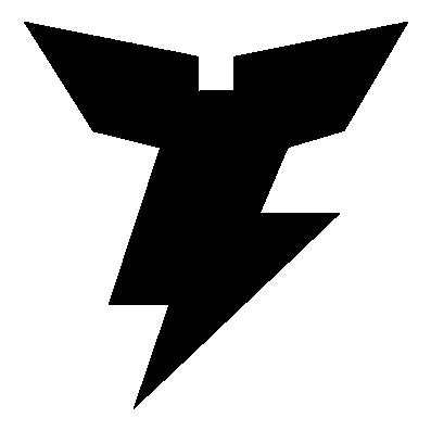 Robot Wings Lightning Logo