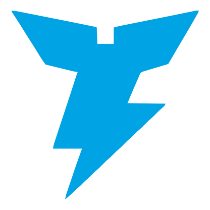 Robot Wings Lightning Logo #00a3e4
