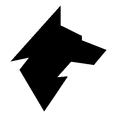 Geometric Wolf Head Logo