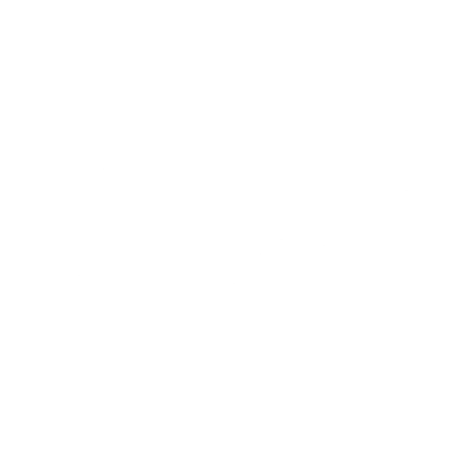 Geometric Wolf Head Logo #ffffff