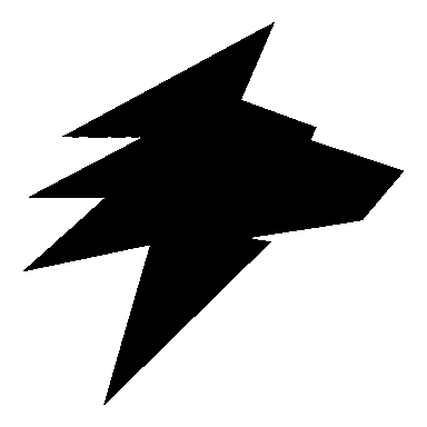 Jagged Wolf Head Logo
