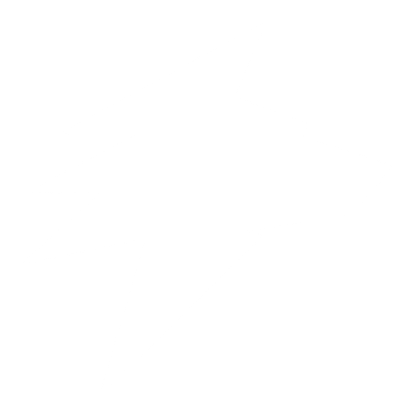 Jagged Wolf Head Logo #ffffff
