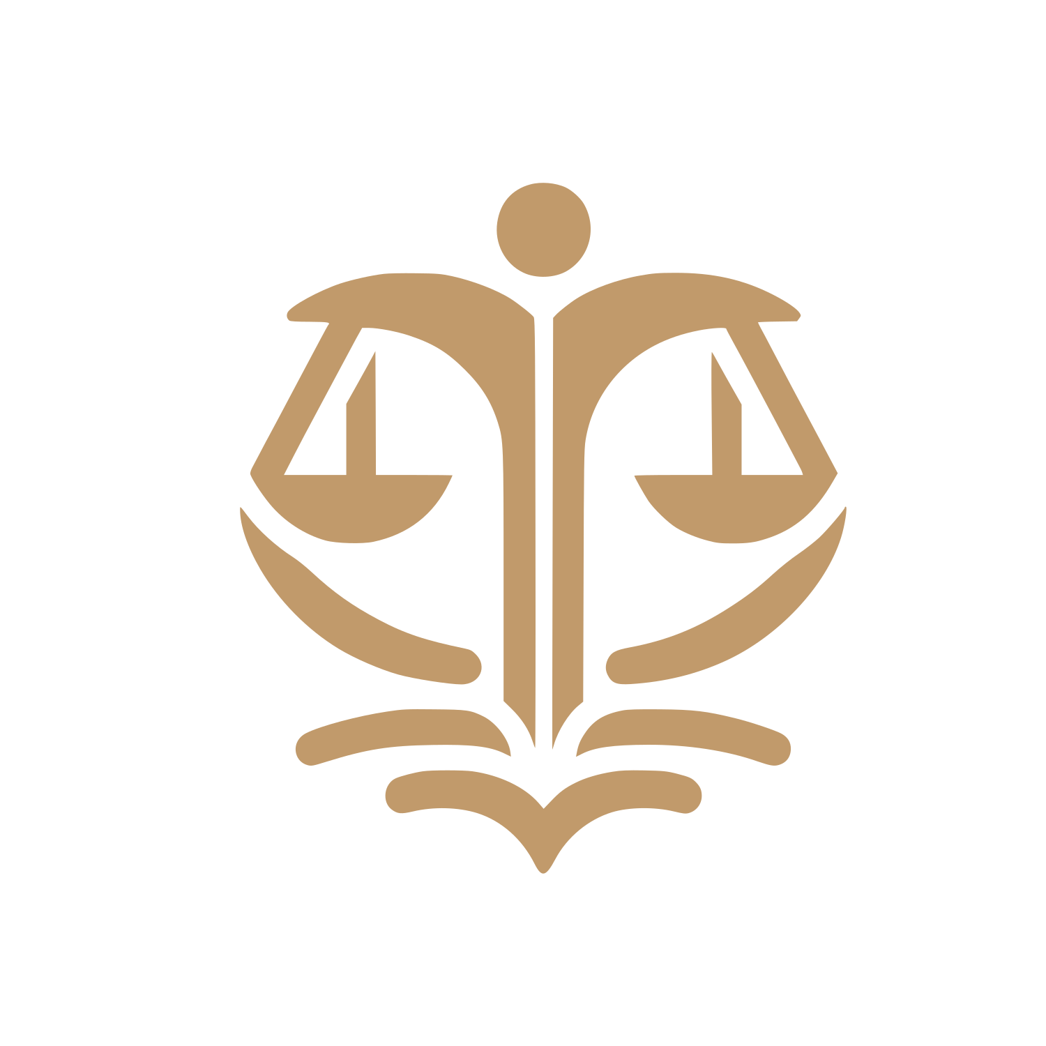 Legal Services Logo #C19A6B