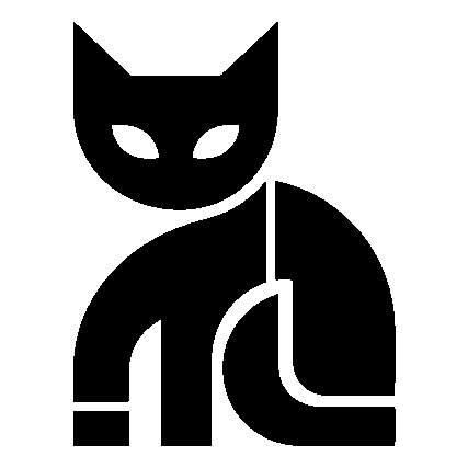 Bold Geometric Cat Logo