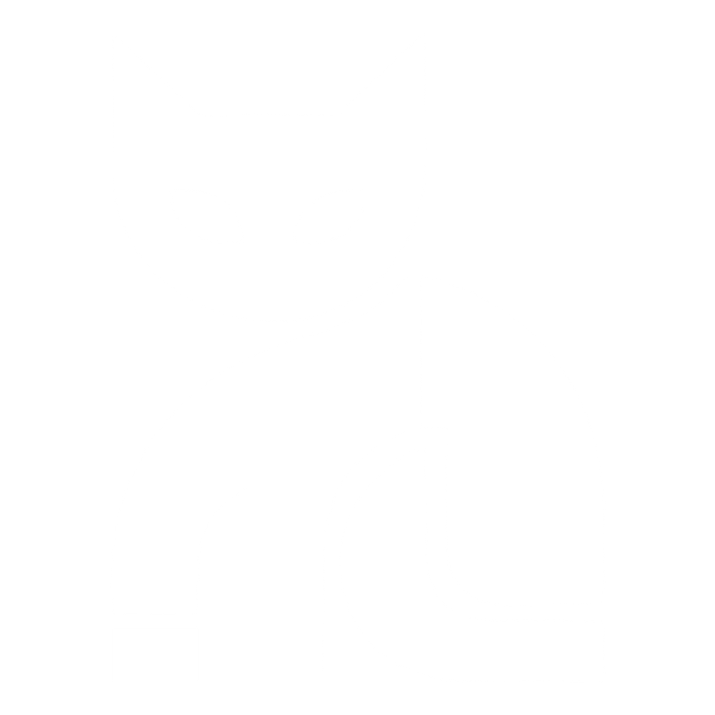 Bold Geometric Cat Logo #ffffff