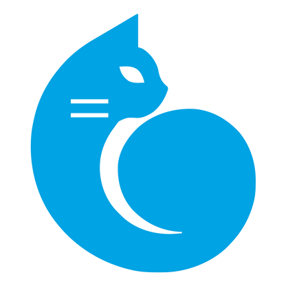 Cat Bold Logo #00a3e4
