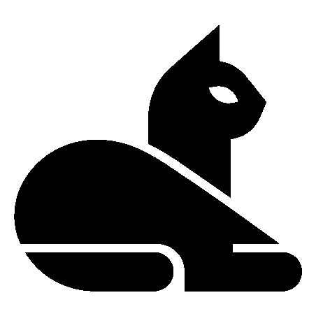Bold Geometric Cat Logo