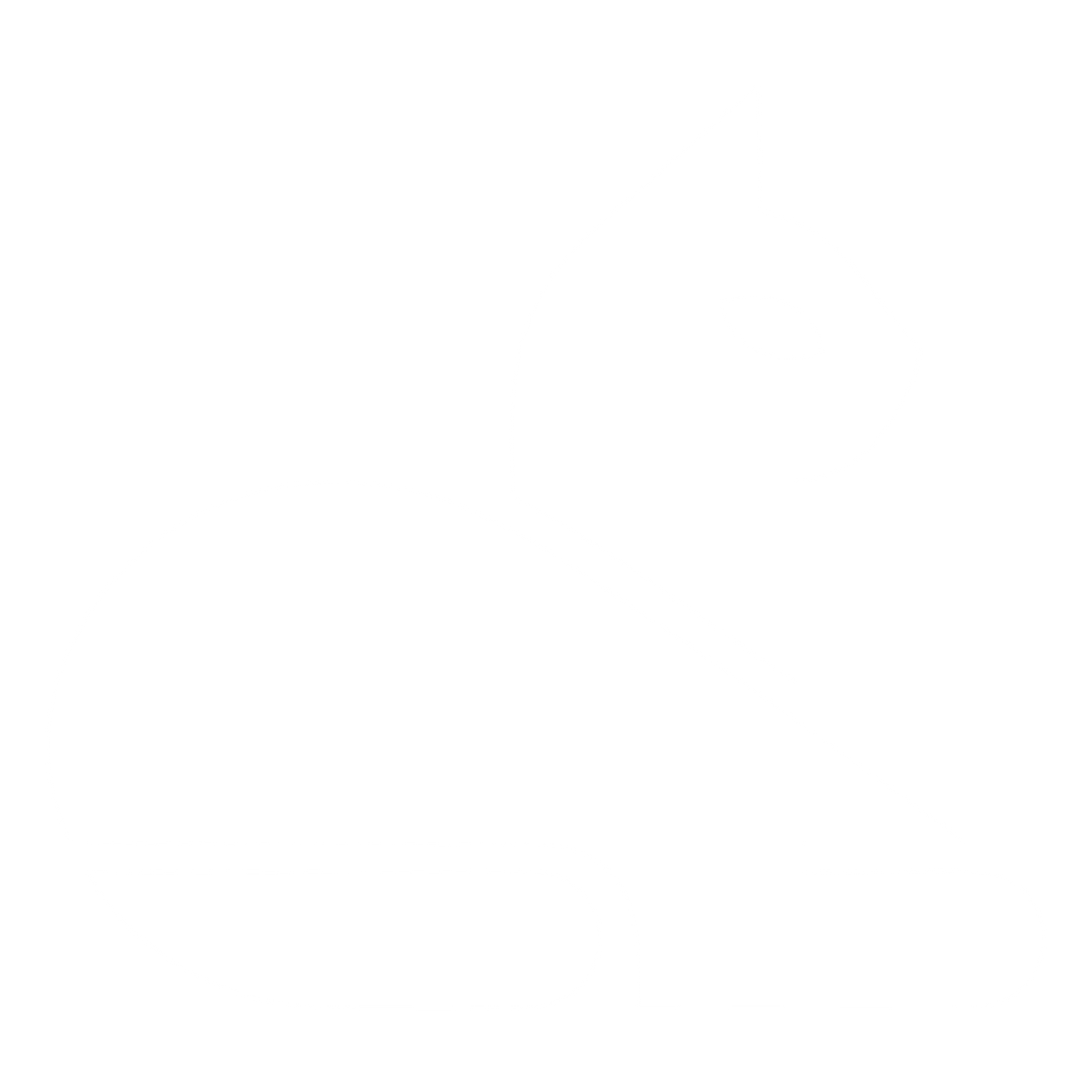 Bold Geometric Cat Logo #ffffff