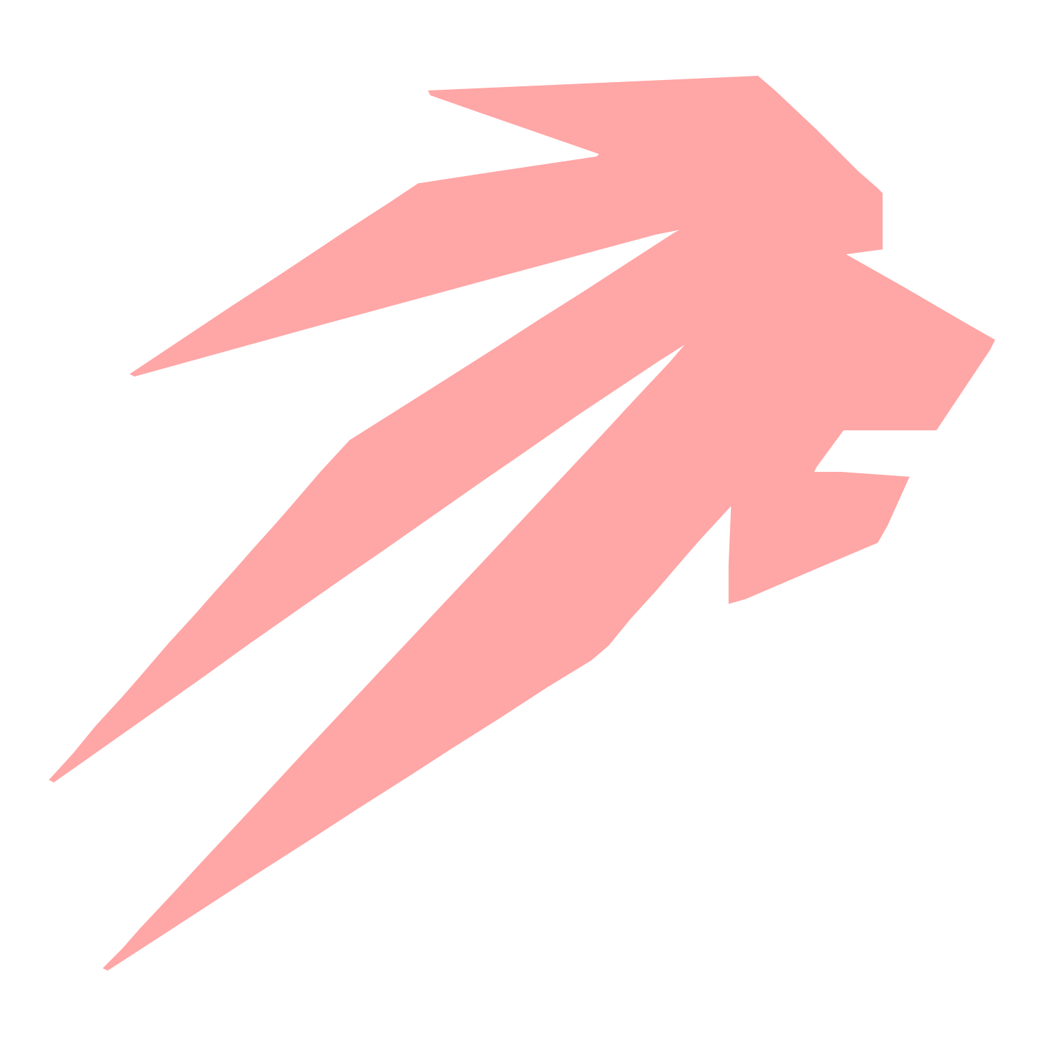 Angular Lion Head Logo #ffa6a6