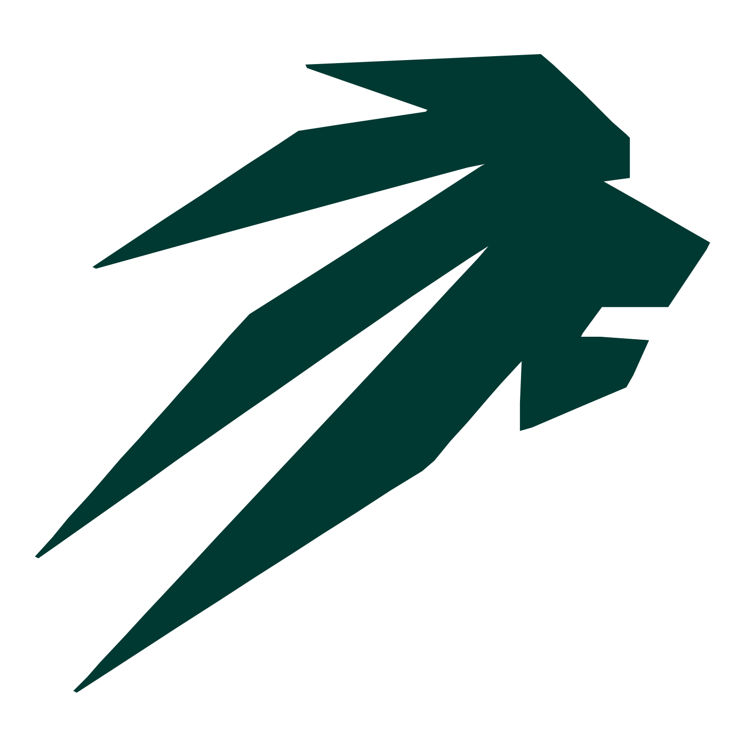 Angular Lion Head Logo #003932