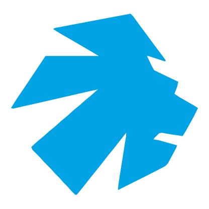Angular Lion Head Logo #00a3e4